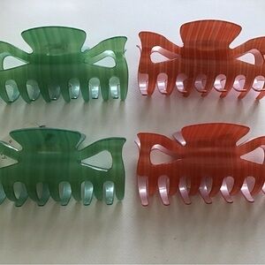 Jumbo Claw Clips Hair Clips  (LOT OF 4)  BRAND NEW WITH TAGS